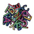thumbnail image 4 of Abbracc 26pcs Couture Broderie Patch Fer sur l'Alphabet Motif Applique Coloré, 4 of 9