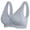 Grey, variant on Timegard Front Closure Bras for Women Wireless Button Wide Strap Full Support Comfort Daily Bras Camis