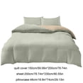 thumbnail image 3 of 4 Piece Bedding Set | Duvet Cover, Fitted Sheet & Pillowcases | Reversible Design for Student Dorm, Guest Room & Home | Soft Washed Polyester Microfiber | Twin, Full & Queen Sizes, 3 of 6