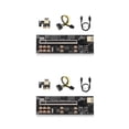 thumbnail image 2 of crativent PCI-E 1X à 16X Adaptateur Affichage Numérique PCI - Rallonge Équipement Minier Noir 2ensemble, 2 of 6