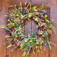 thumbnail image 3 of Spring and Summer Wreath Door Wreath, , Home Decor Artificial Flower 40cm, 3 of 8