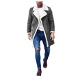 thumbnail image 2 of EGNMCR Jackets for Men Men Winter Warm Turndown Neck Softshell for Windproof Soft Coat Jacket, 2 of 7