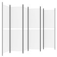 thumbnail image 3 of vidaXL 6-Panel Room Divider White 300x180 cm Fabric, 3 of 5