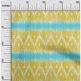 thumbnail image 1 of oneOone Tissu Popeline de Coton Chevron Ikat Imprimé au Mètre 42 Pouces de Large, 1 of 1