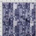 thumbnail image 4 of oneOone Polyester Spandex Dark Blue Fabric Asian Mix Floral Craft Projects Decor Fabric Printed By The Yard 56 Inch Wide, 4 of 4