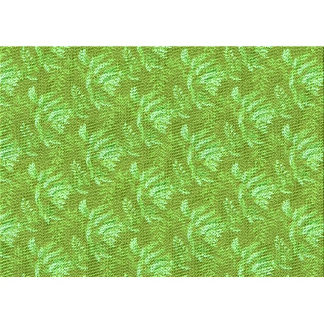 Ahgly Company Machine Washable Indoor Rectangle Transitional Emerald Green Area Rugs, 7' x 9'