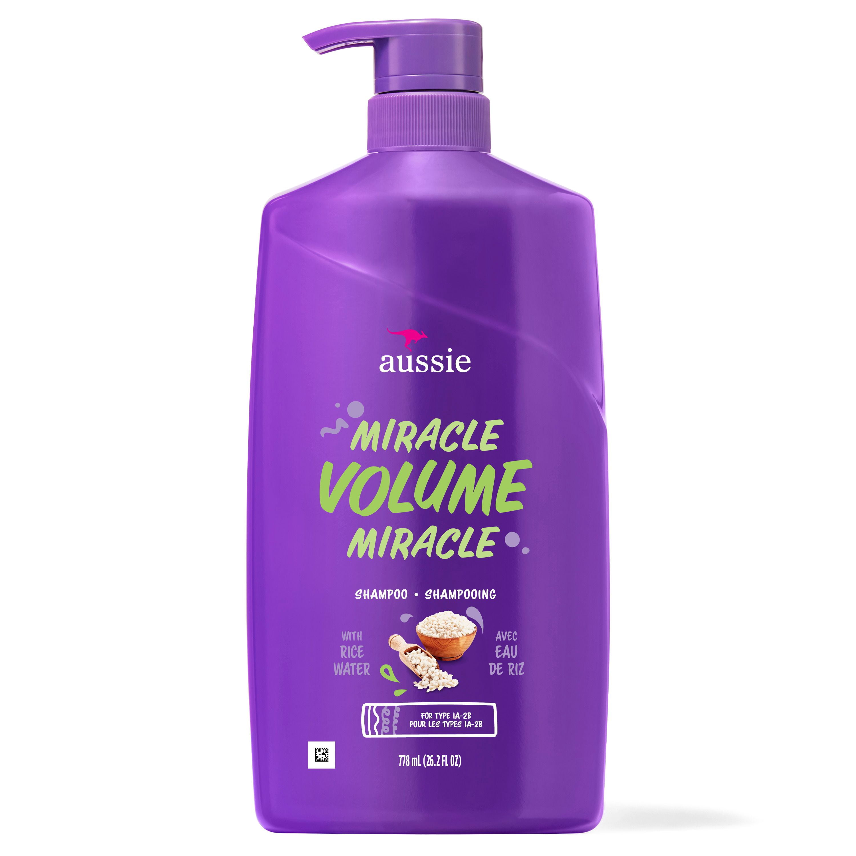 For Fine Hair – Aussie Paraben-Free Miracle Volume Shampoo w/ Plum & Bamboo