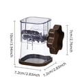 thumbnail image 2 of Hand Crank Nut Grinder Manual Nut Chopper MABS Material Transparent Mincing Chamber 360 Rotating Handle for Almonds Hazelnuts Walnuts Chocolate Kitchen, 2 of 3