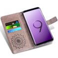 thumbnail image 2 of Étui de Téléphone pour Samsung Galaxy S9 Plus, Étui Portefeuille Folio à Rabat, Cuir PU avec Fentes pour Cartes de Crédit, Protection Intégrale Robuste, Support, Étui de Protection pour Téléphone pour Galaxy S9 Plus Hommes, Noir, 2 of 5