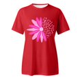 thumbnail image 5 of TSADFHJI T-Shirt pour Femmes à Manches Longues en Coton T-Shirt à Manches Courtes Imprimé pour Femmes Col Rond Haut Blouse TTTG Rouge, 5 of 5