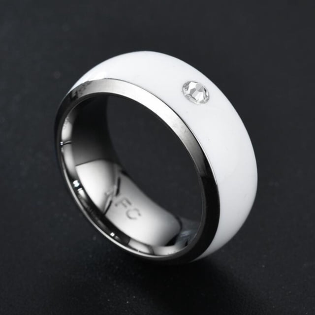 RYRDWP Nfc Mobile Phone Smart Ring Stainless Steel Ring Wireless Radio Frequency Communication Water Resistance Jewelry