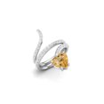 thumbnail image 2 of Bague en Forme de Cœur 7MM Citrine Naturelle 925 Argent Bagues pour Femmes, 2 of 3