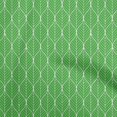 thumbnail image 1 of oneOone Cotton Poplin Green Fabric Geometric Ogee Craft Projects Decor Fabric Printed by The Yard 56 Inch Wide, 1 of 4