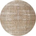thumbnail image 1 of Ahgly Company Tapis d'Intérieur Rond Traditionnel Amande Foncé Brun Persan, 4 Pieds Rond, 1 of 6