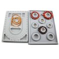 thumbnail image 1 of 4Pcs Bead Design Board Bracelet Design Board Flocked Bead Board Necklace Beading Jewelry Organizer Tray DIY Making Tray, 1 of 7