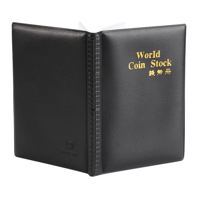 Herwey Coin Folder,New Design 120 Pockets 10 Pages World Coin Storage Folder Album Money Collecting Holder Book, Coin Collecting Book
