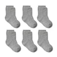 thumbnail image 2 of WUANDIXFA Grip Baby Socks 6PC Children Socks Comfortable Soft Fashion Solid Color Children Floor Socks Purple,1-3 Years, 2 of 3