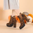thumbnail image 2 of Bottes Chelsea à Plateforme et Talon Haut Épais pour Femmes de Unique Bargains, 2 of 7