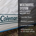thumbnail image 3 of Coleman Cabin Camping Tent with Weatherproof Screen Room | 4 Person Cabin Tent with Enclosed Screened Porch, Evergreen, 3 of 5
