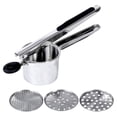 thumbnail image 1 of Hearth & Gear Potato Masher Stainless Steel Potato Replaceable Bottom Plate Pumpkin And Potato Masher Potato Kitchen Things Things at Home Bar Must Haves Sharpest Set Metal Strip for Kitchen, 1 of 3