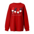 thumbnail image 5 of Mode Femme Col Rond Manches Longues T-Shirt Automne Impression Chirstmas en Vrac Chemisier Tops Sweatshirt, 5 of 5