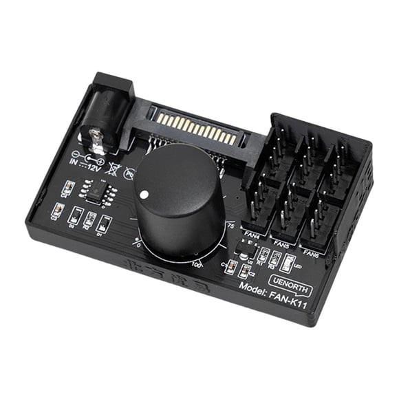 funtasica PWM Fan Speed Controller Compact 60W NAS Server for PC Case Chassis CPU Case