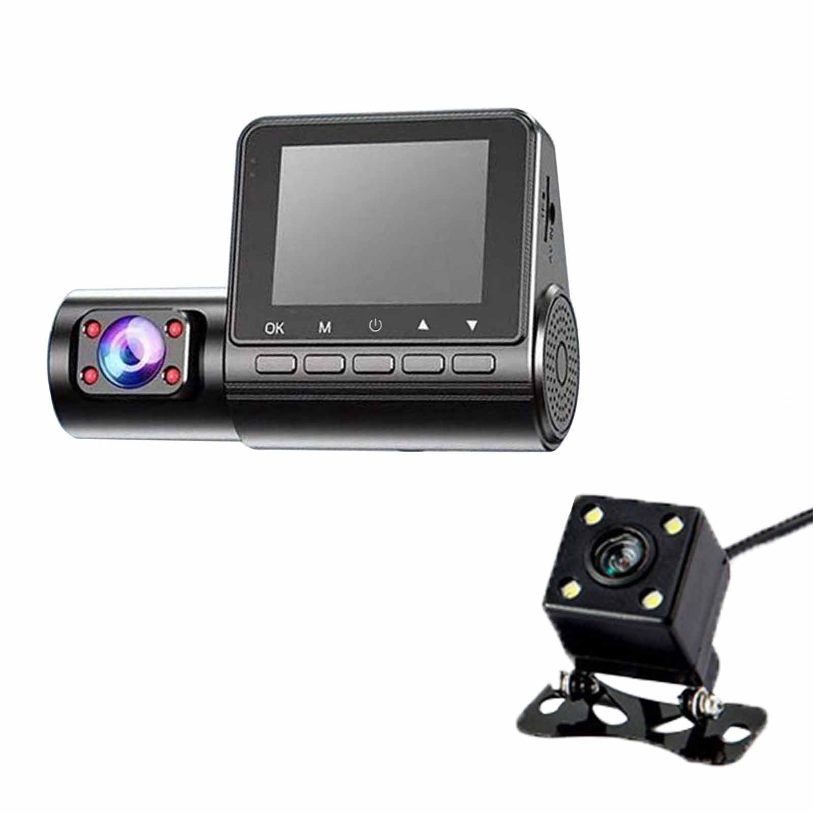 Cameland 3 Channel Dash Cam Front and Rear Inside 1080P Dash Camera for Cars Dashcam Three Way Car Camera with Ir Night Vision Loop Recording Motion Detection