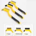 thumbnail image 4 of Mini Wire Brush Brass Nylon & Stainless Steel Brushes Rust Remover Clean Polish, 4 of 8