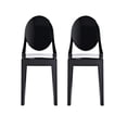 thumbnail image 1 of Heavenly Collection Black Plastic Armless Chair, 1 of 9