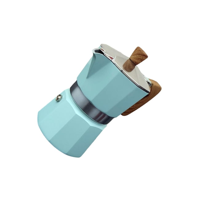 stanreset Maker Stovetop Percolator Pot Practical 150/300ml Pot Blue 150ml Coffee Moka