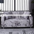 thumbnail image 2 of Soft Elastic Universal Sofa Cover Breathable Wear-resistant Printed Slipcover Protector Single Marble Grey, 2 of 7