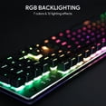 thumbnail image 3 of KM-G12 Mechanical Keyboard, RGB 104 Keys Gaming Keyboard with Brown Switches, Aluminum Alloy Panel, 3 of 5