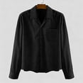 thumbnail image 4 of Kaemgyyd Spring Fall Shirts for Men Casual Corduroy Jacket Button down Long Sleeve Overshirt Loose Stylish Work Shackets, 4 of 7