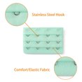thumbnail image 4 of INSPIRE CHIC Women's 3 Rows 4 Hooks Bra Extenders Straps Extension Light Green 3 Rows 4 Hooks 2 Pcs, 4 of 5