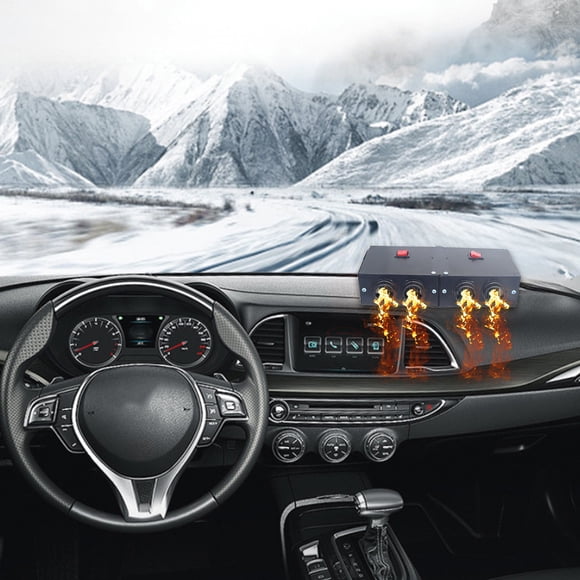 Automotive Heater, 12V High Power, Twin Hole, 5s Defroster, Car Mounted, Fast Heating, Car Heater, Quick Defrosting, Defogging, Automobile Heater, Durable