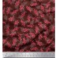 thumbnail image 1 of Soimoi Tissu Modal Satin Imprimé Baies Fruits 1 Yard 42 Pouces de Large, 1 of 3