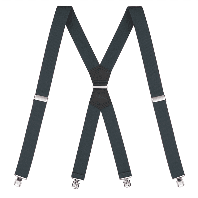 Buyless Fashion Suspenders for Men - 48 Elastic Adjustable Straps 1 1/4 - X Shape