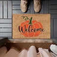 thumbnail image 3 of yulier Door Mat Fall Decor Pumpkins Pattern Doormat Welcome Mat for Front Door, Thanksgiving Halloween Decorations, 16 x 24 In, 3 of 4