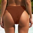 thumbnail image 3 of Maillot de Bain pour Femmes - Bas de Bikini pour Femmes, Bas de Maillot de Bain Côtelée Échancrée Taille Mi-Haute, Bas de Maillot de Bain, Bikini Femme, 3 of 5