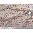thumbnail image 2 of Soimoi Rayon Fabric Mix Fruits Decor Fabric Printed Yard 42 Inch Wide, 2 of 3