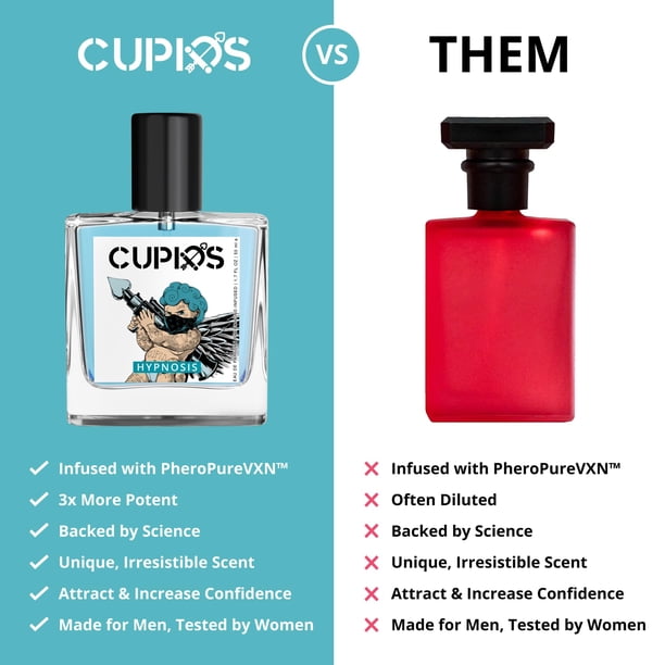 Cupids Original EDP Hypnosis 2.0 Pheromone-Infused Cologne for Men