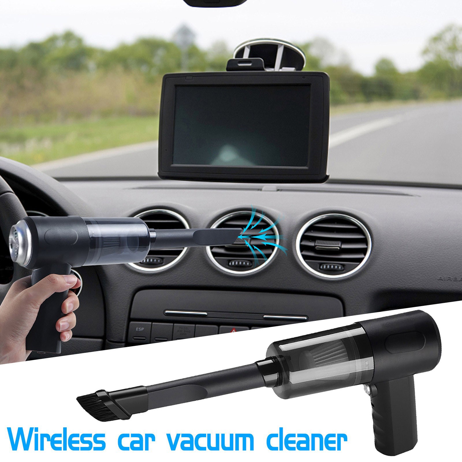 Dvkptbk Vacuum Cleaner Wireless Car Vacuum Cleaner Brushless Handheld Car Household High Power Charging Vacuum Cleaner Car Accessories