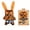 Lapin Enragé (Tigre), variante sur Fugglers Drôles Monstres Laids en Peluche Liquidation - Animaux en Peluche 9 Pouces Sourire Sourire - Peluches Mignonnes et Douces Cadeaux d'Anniversaire Halloween Noël pour Garçons Filles (Achetez Plusieurs Économisez 10 %)