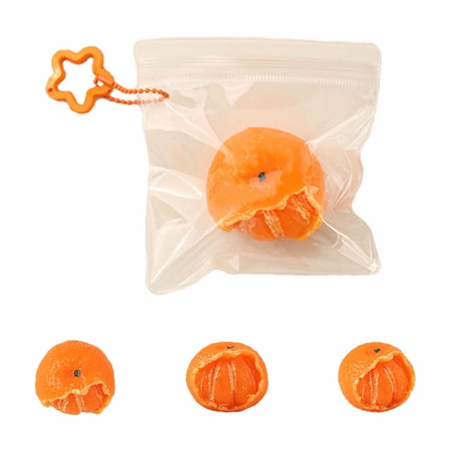 Orange Pinch Decompression Toy Super Soft Rotten Mud Version In Orange Rubber Material Slow Bounce Stress Relief For Adults And Kids Sensory Play