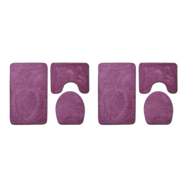 kurtrusly 3pcs Polyester Absorbent Bath Mat For Bathtub And Shower Easy To Install Durable Anti-slip PJ210906-A001 2Set