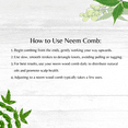 thumbnail image 3 of Neem Wood Dual Comb, 3 of 4