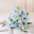 thumbnail image 1 of RXIRUCGD Nordic Ins Artificial Flower Simulation Flower Living Room Decoration Plastic Flower Silk Flower Dining Table Flower Decoration Bouquet Simulation Rose, 1 of 2