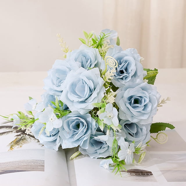 RXIRUCGD Nordic Ins Artificial Flower Simulation Flower Living Room Decoration Plastic Flower Silk Flower Dining Table Flower Decoration Bouquet Simulation Rose