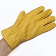 thumbnail image 3 of Faux Leather Work Gloves Durable Work Gloves for Outdoor Construction Welding Heat-resistant, 3 of 7
