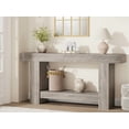 thumbnail image 1 of AKDSteel 63" Farmhouse Console Table with 2 Tiers and Storage – Large Wooden Sofa Table for Entryway, Hallway and Living Room, 1 of 6